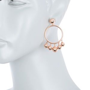 New kate new york large bauble hoop earrings